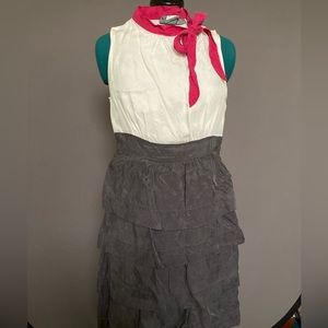 Girls From Savoy for Anthropologie tie-neck color-block dress 4